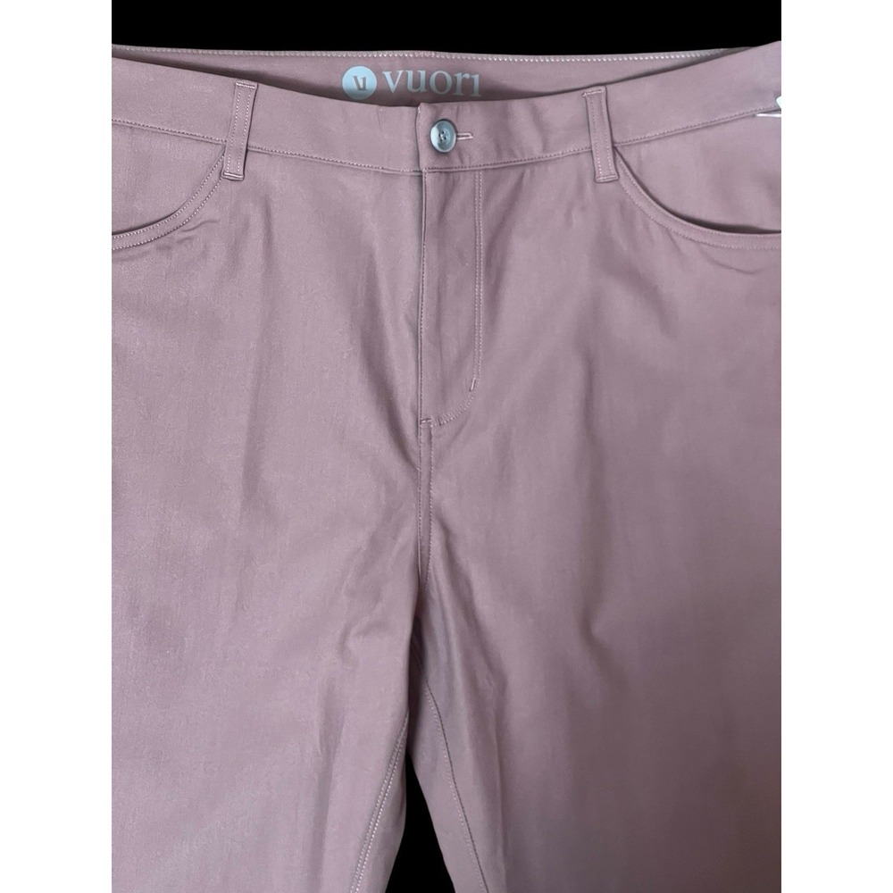 Vuori Meta Performance Chino Pants Mens 38X32 Chestnut Mauve 4way Stretch New - Picture 2 of 8
